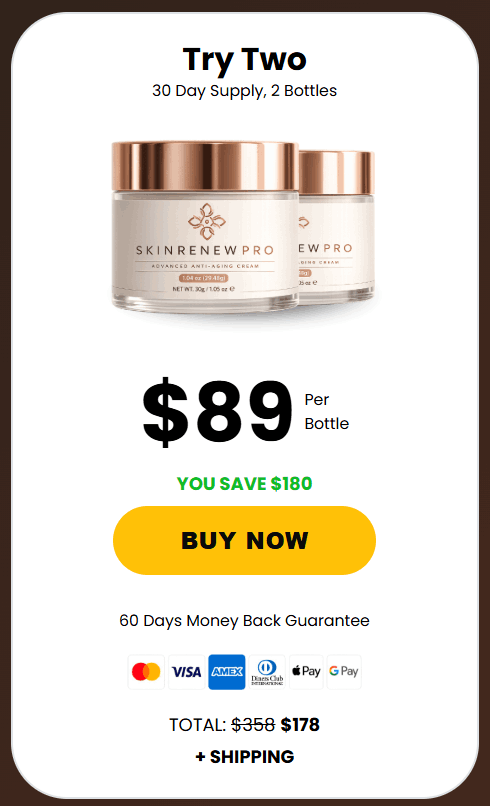 skin renew pro 2 jars price